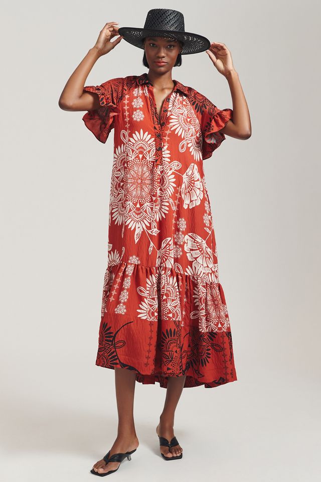 By Anthropologie Ruffle-Sleeve Dress #8