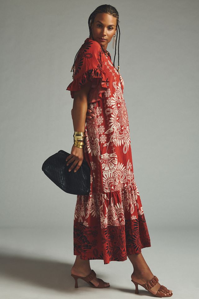 By Anthropologie Ruffle-Sleeve Dress #3