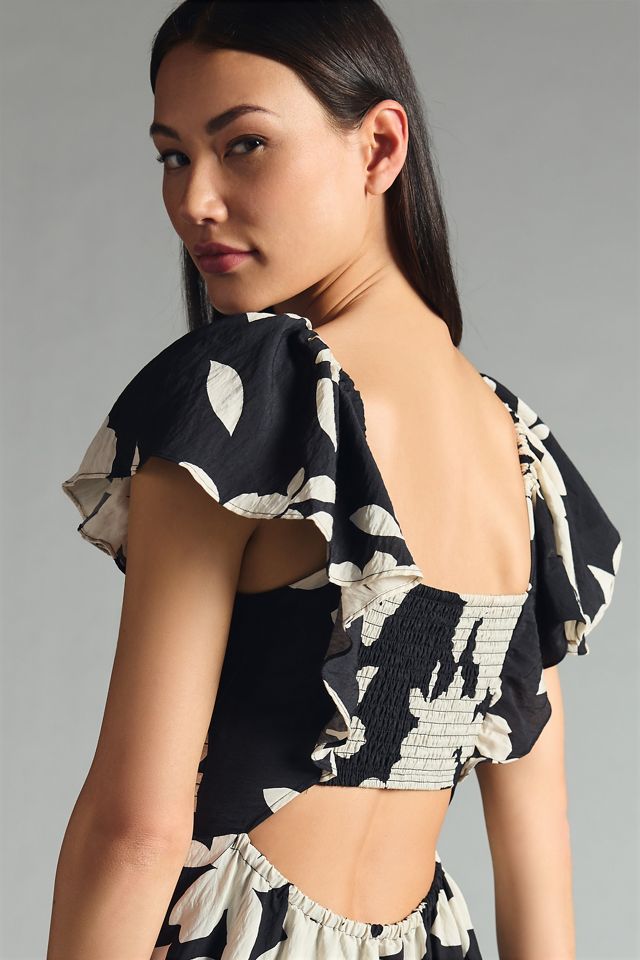The Silverlake Flutter-Sleeve Dress #1