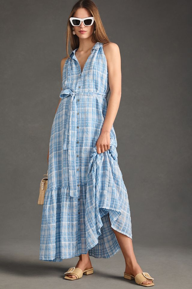 anthropologie oversized shirt dress Meet the Bettina Tiered Shirt Dress