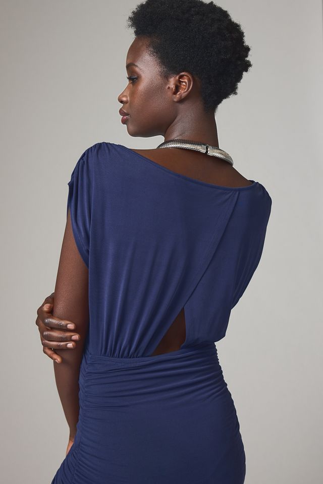 By Anthropologie Ruched Cap-Sleeve Dress #3