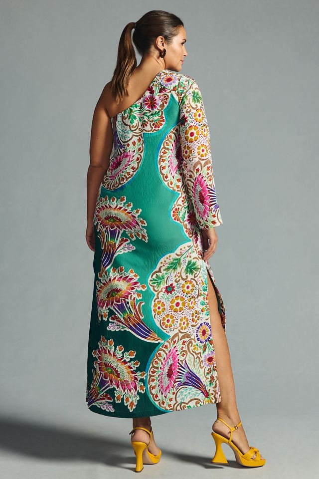 By Anthropologie One-Shoulder Printed Shift Dress | Anthropologie