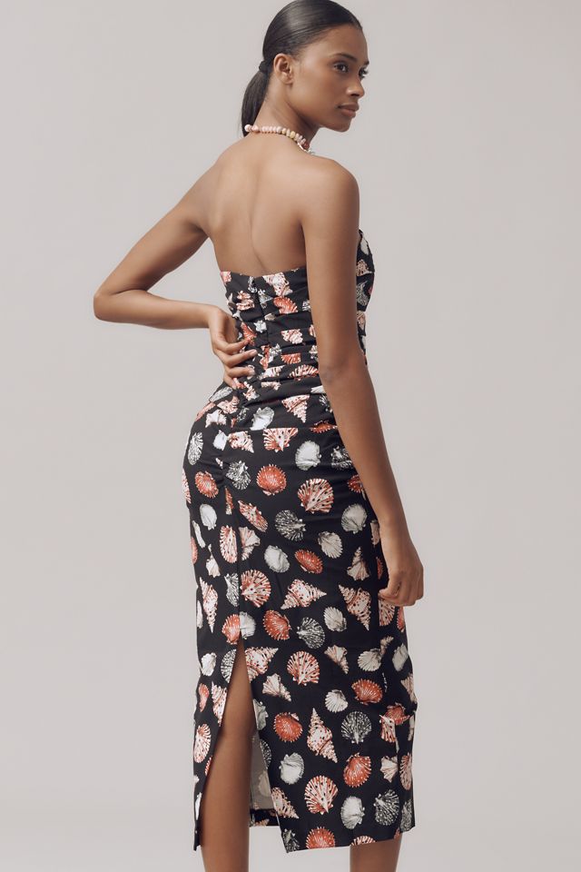 The Soleil Magic Fabric Strapless Ruched Dress: #2