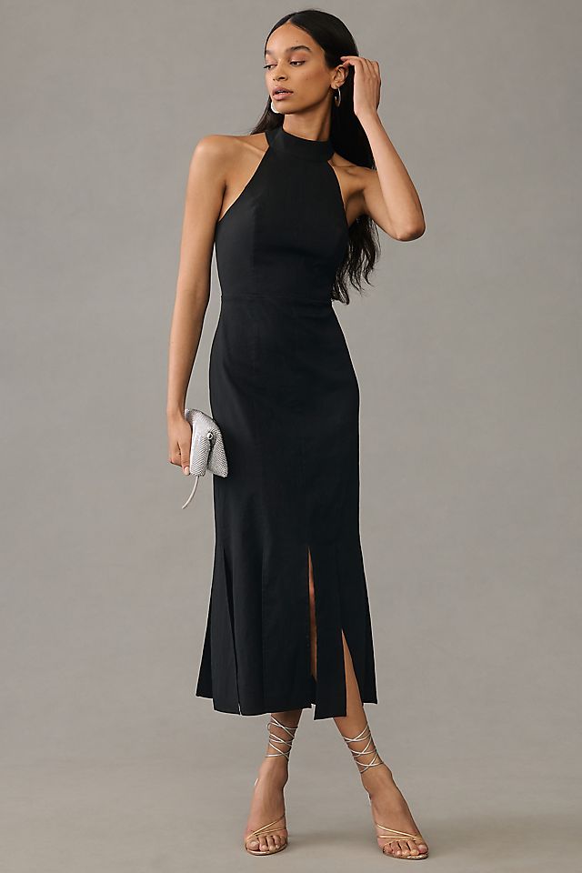 adrianna papell sequin halter dress Adrianna Papell