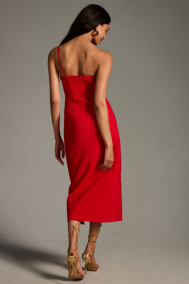 By Anthropologie One-Shoulder Slim Midi Dress #1