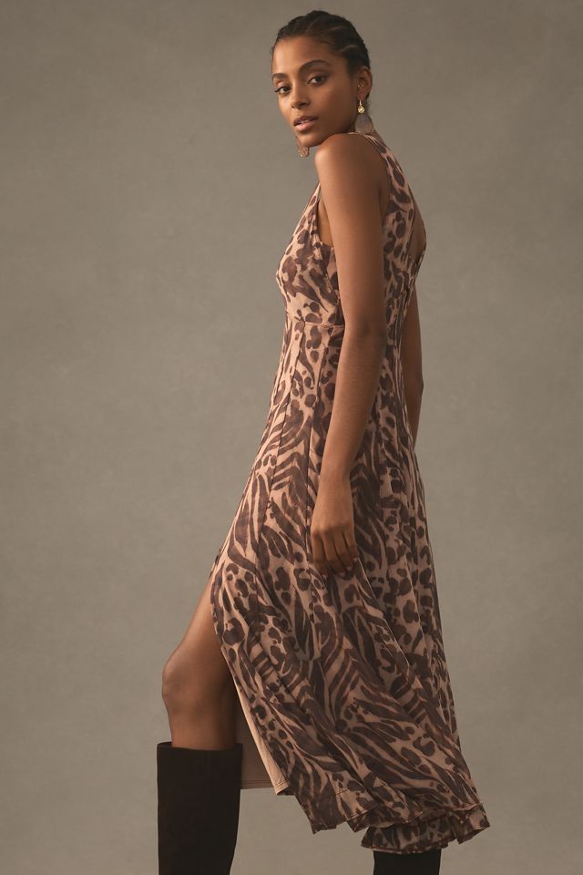 Pilcro Seamed V-Neck Mesh Dress #4