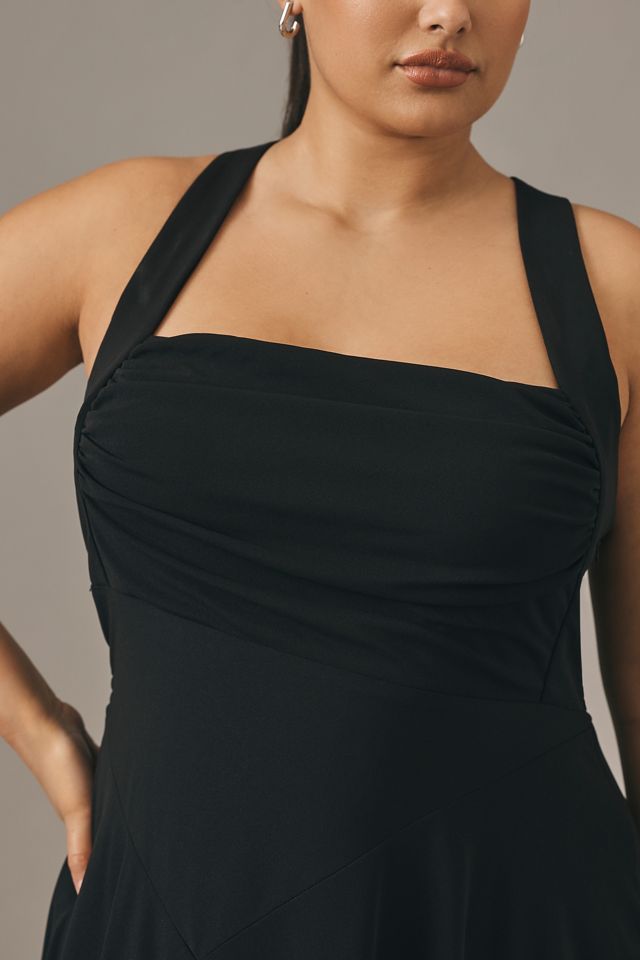 By Anthropologie Ruched Square-Neck Dress #5