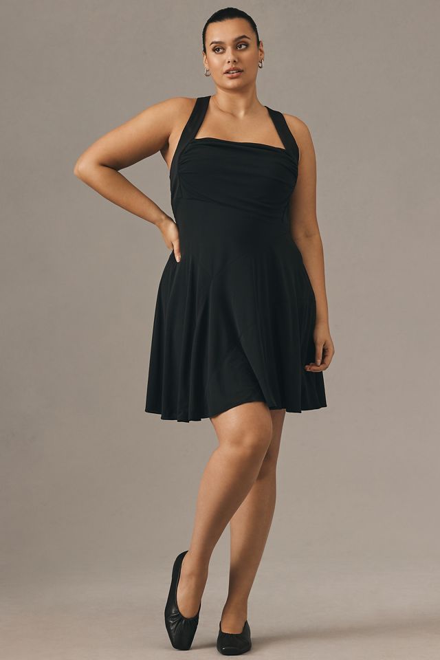 By Anthropologie Ruched Square-Neck Dress #4
