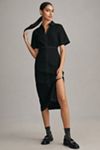 New Anthropologie EXQUISE Meryl Long Sleeve Midi Dress $218 MEDIUM Light Green
