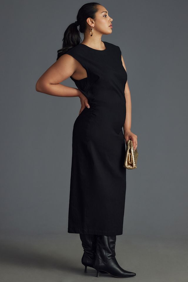 Maeve Cap-Sleeve Slim Midi Dress #4