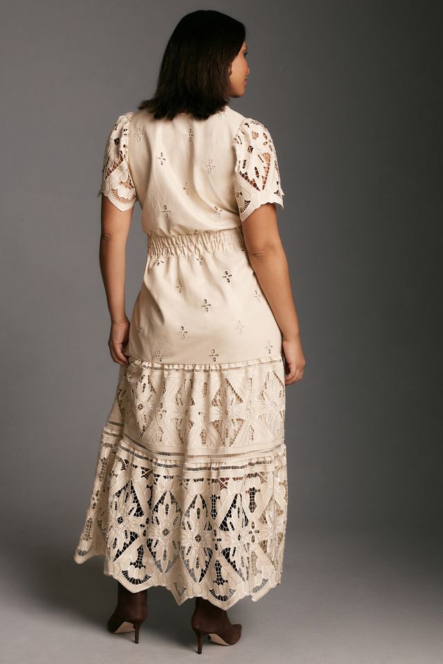 The Somerset Maxi Dress: Faux Leather Embroidered Edition #6