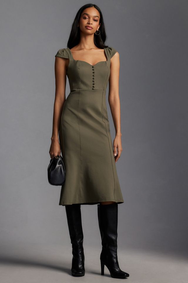 The Cecily Fit & Flare Sweetheart Dress by Maeve: Knit Edition