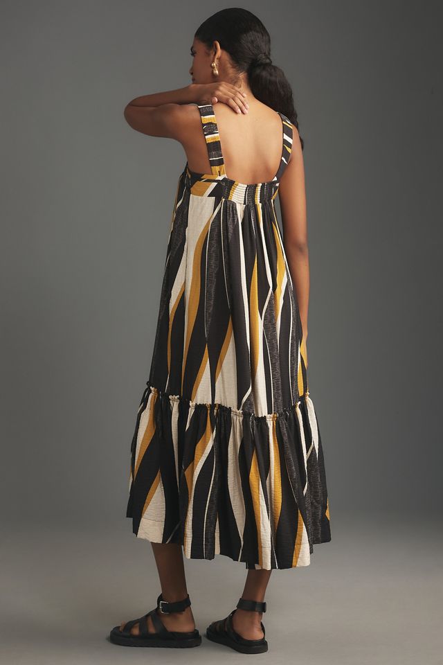 essentials 3 stripes long racerback dress adidas Essentials 3-Stripes Long Racerback Dress - Pink