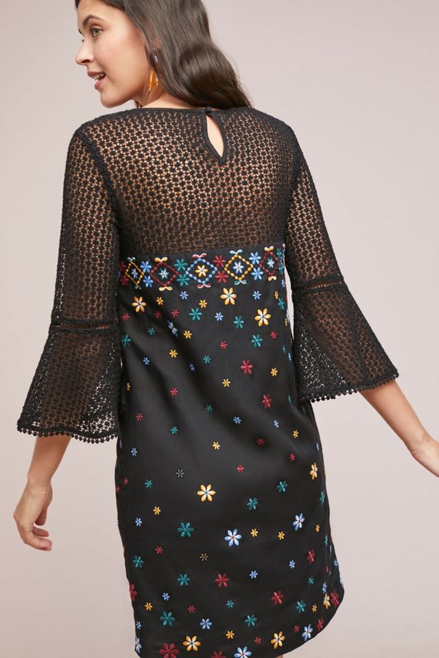 Maud Embroidered Shift Dress #1