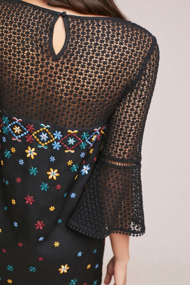 Maud Embroidered Shift Dress #3