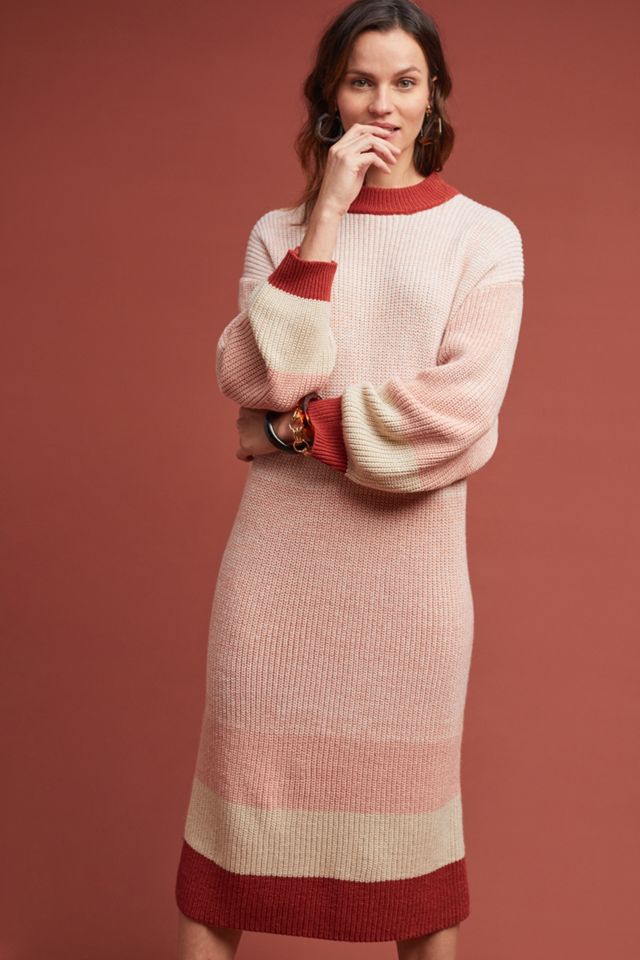 Boulay Striped Sweater Dress #1