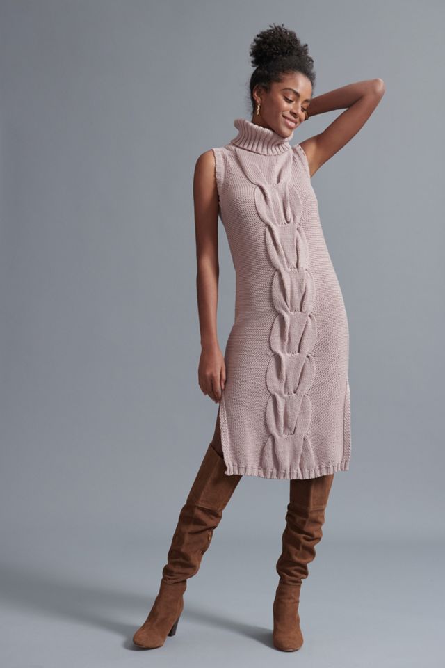 Sapphire Turtleneck Tunic Sweater Dress