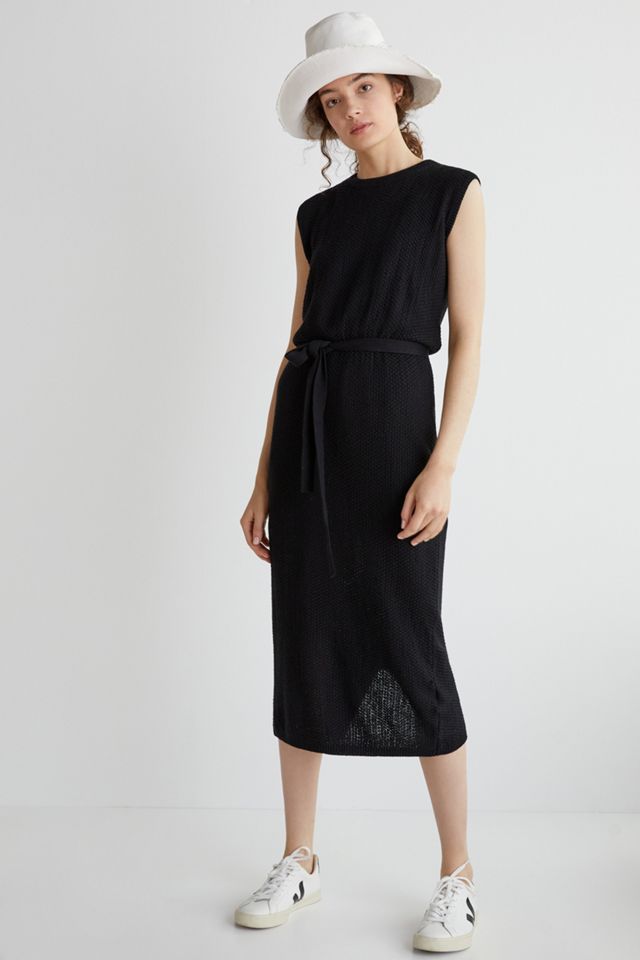 Belted Knit Midi Dress #1