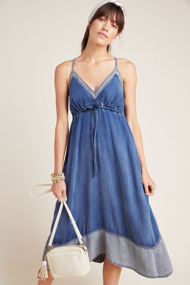 Anthropologie chambray outlet dress