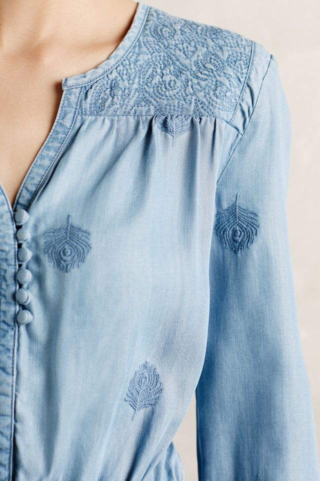 Plumage Chambray Dress #2