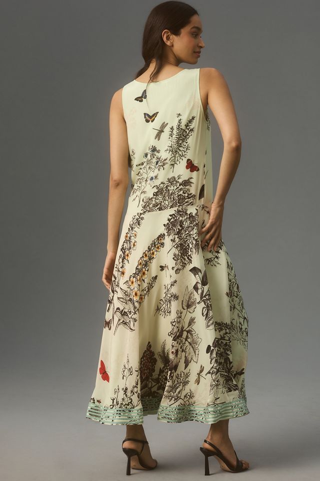 Kavita Bhartia Sleeveless A-Line Floral Maxi Dress #1