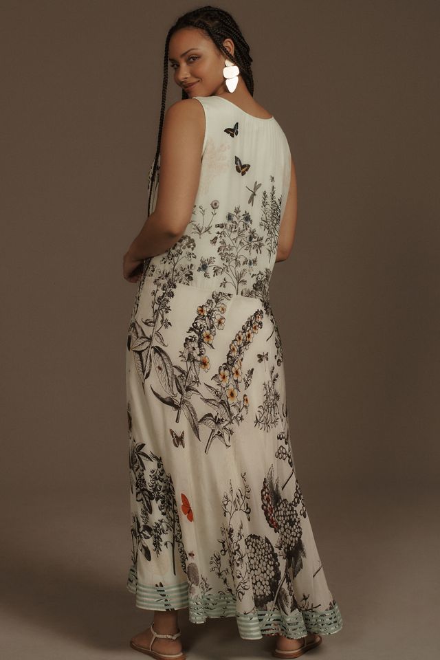 Kavita Bhartia Sleeveless A-Line Floral Maxi Dress #5