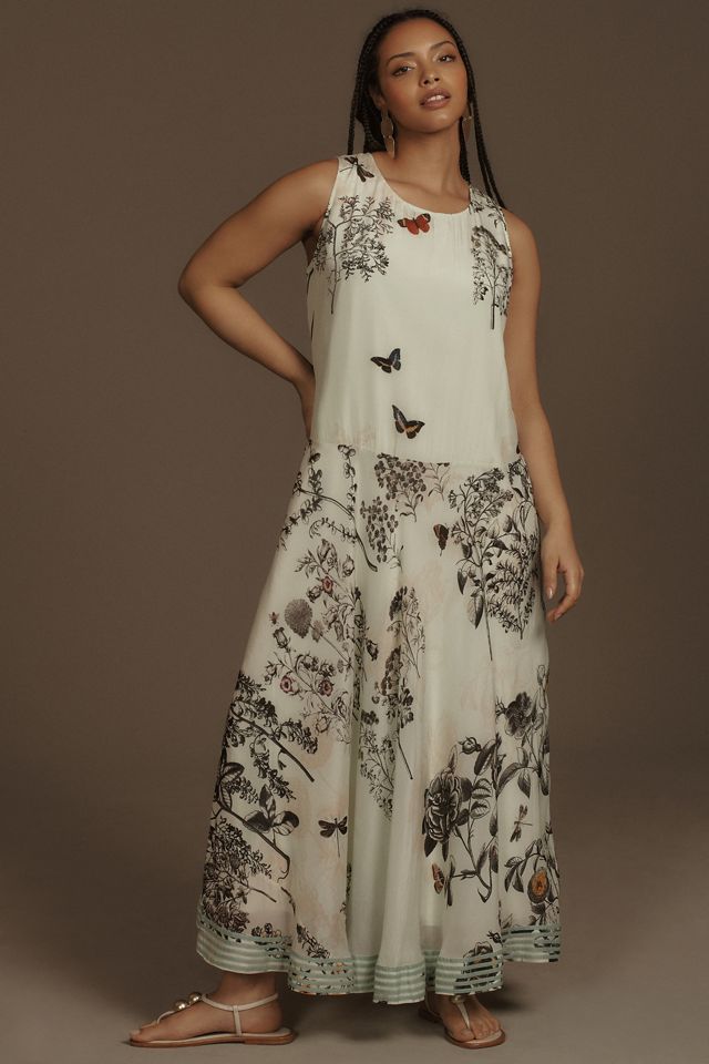 Kavita Bhartia Sleeveless A-Line Floral Maxi Dress #4