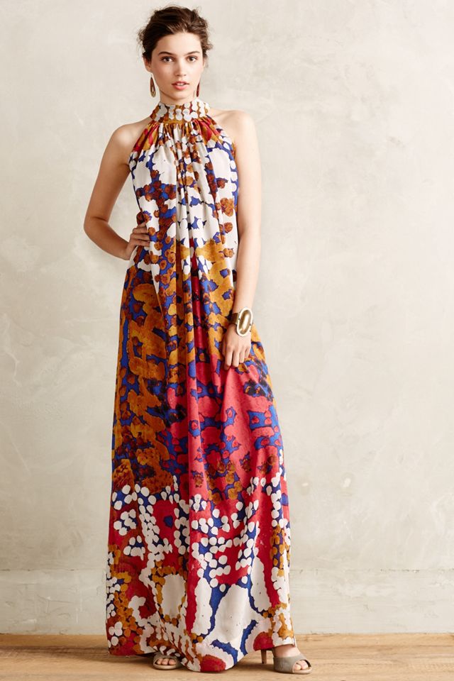 chinese dress ladies New Anthropologie Yellow & Orange 