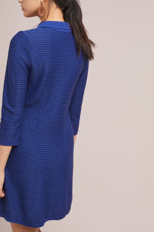 collared mini sweater dress anthropologie Delphine Sweater Twofer Mini Dress