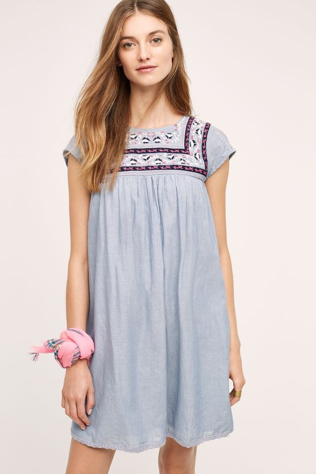 Embroidered Costa Dress | Anthropologie