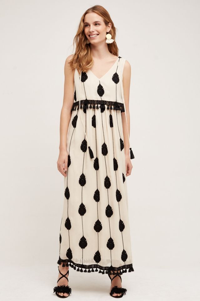 Embroidered Medallion Maxi Dress #1