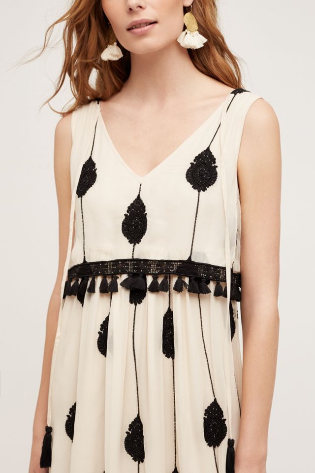 Embroidered Medallion Maxi Dress #4