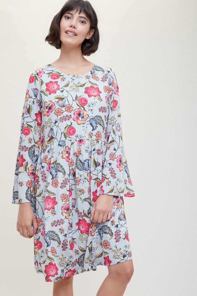 Tora Striped-Floral Dress #2