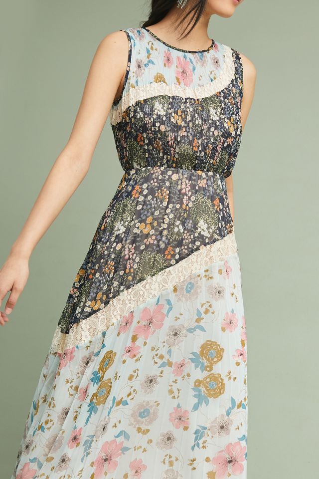 Anthropologie foxiedox floral embroidered top dress