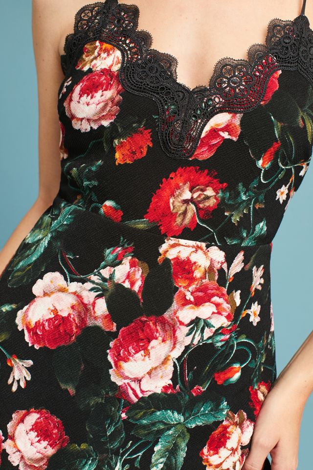 Outlet Anthropologie foxiedox floral embroidered dress