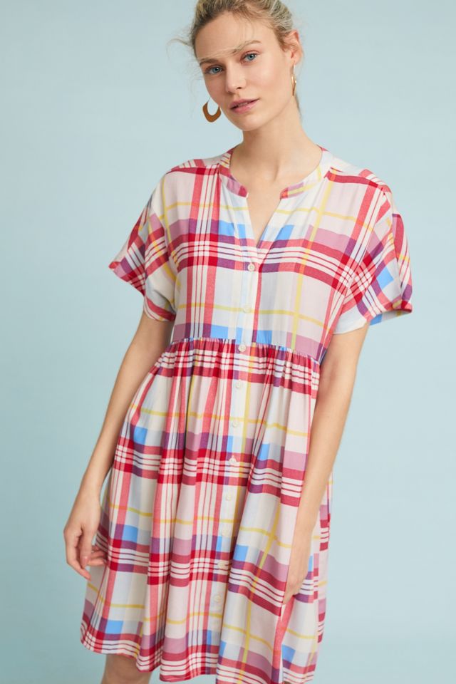 plaid tunic dress-2