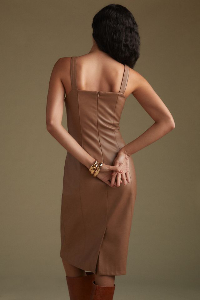 Avec Les Filles Faux Leather Cutout Dress #1