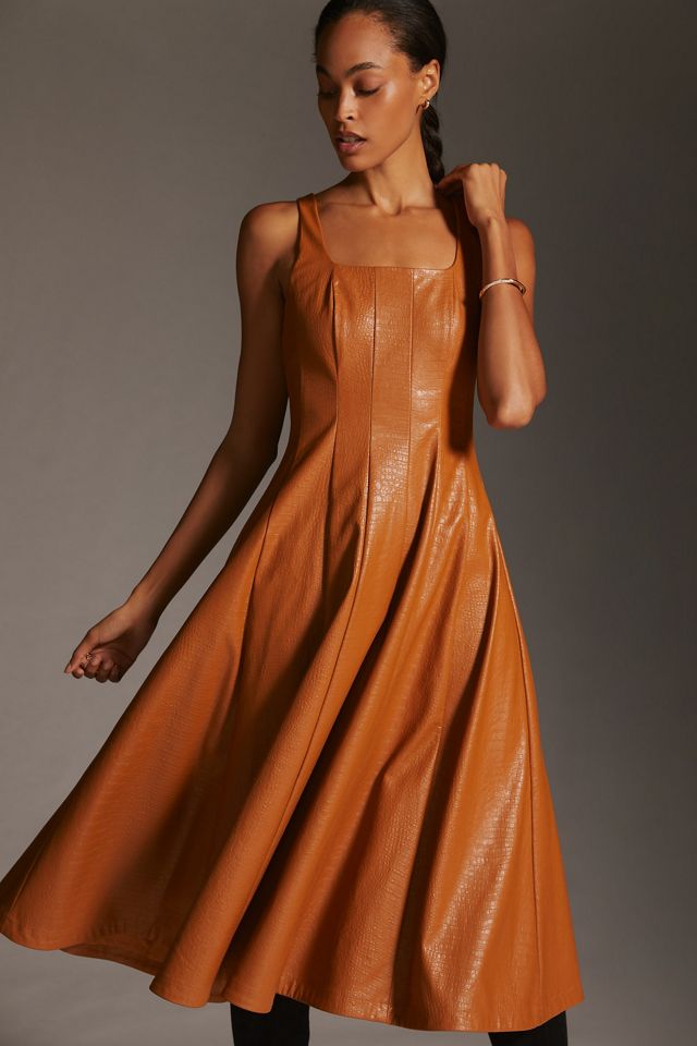 Avec Les Filles Faux Leather Dress #1