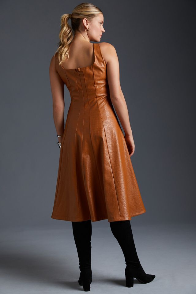 Avec Les Filles Faux Leather Dress #6