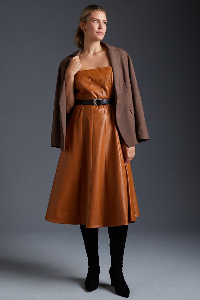 Avec Les Filles Faux Leather Dress #4