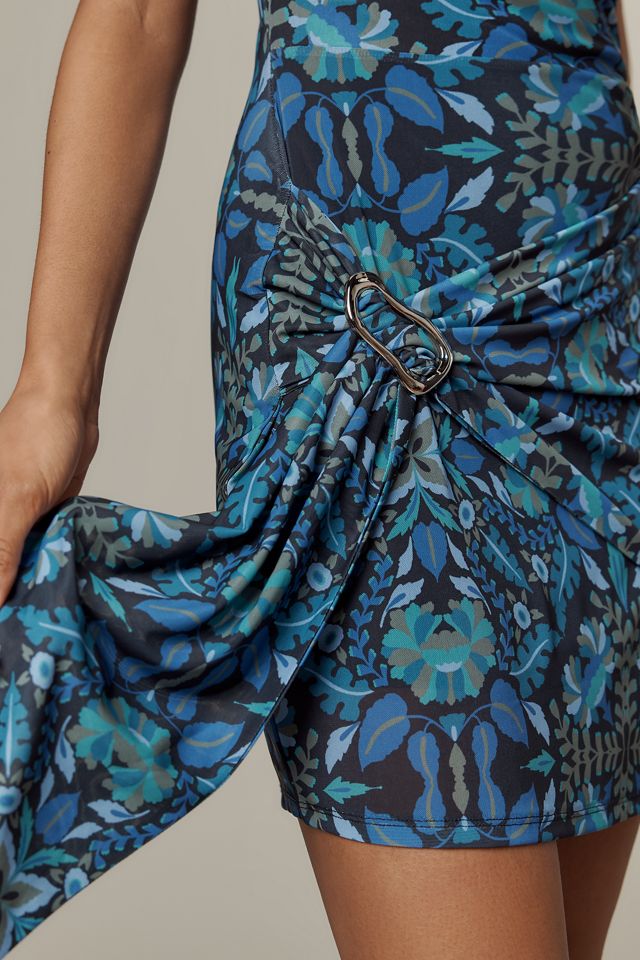 Avec Les Filles Sleeveless Wrap Side-Sash Mini Dress #1