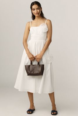 Mare Mare Satin Cowl-Neck Halter Top & Column Maxi Skirt Set
