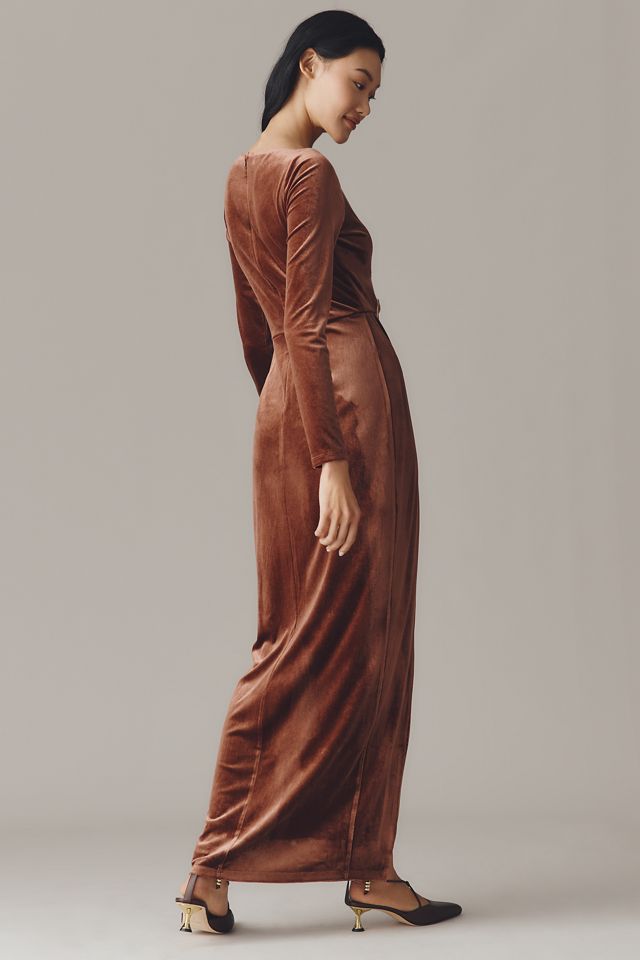 Avec Les Filles Long-Sleeve Cutout Maxi Dress #3