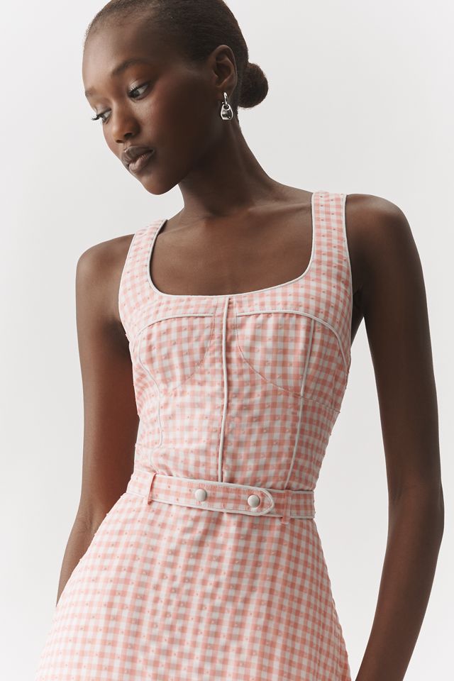 Avec Les Filles Bustier Sleeveless A-Line Midi Dress #1