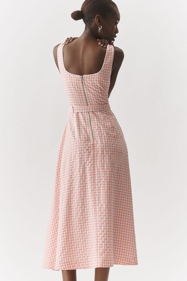 Avec Les Filles Bustier Sleeveless A-Line Midi Dress #3