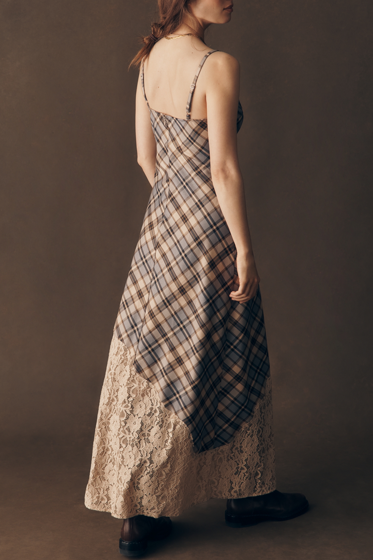 Avec Les Filles Bias Lace Maxi Dress
