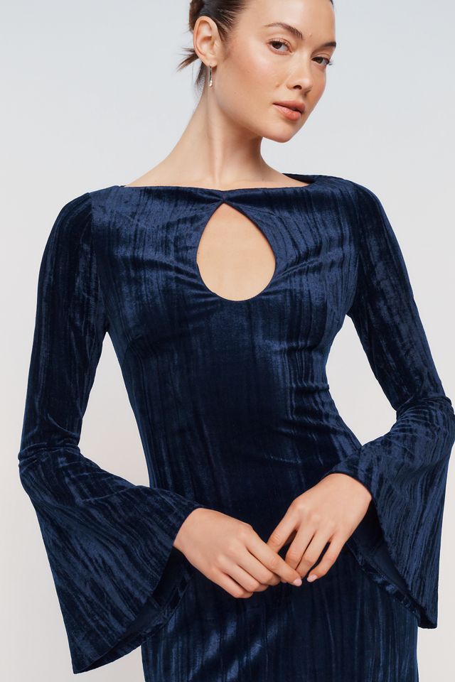 Avec Les Filles Vevlet Keyhole Maxi Dress #1