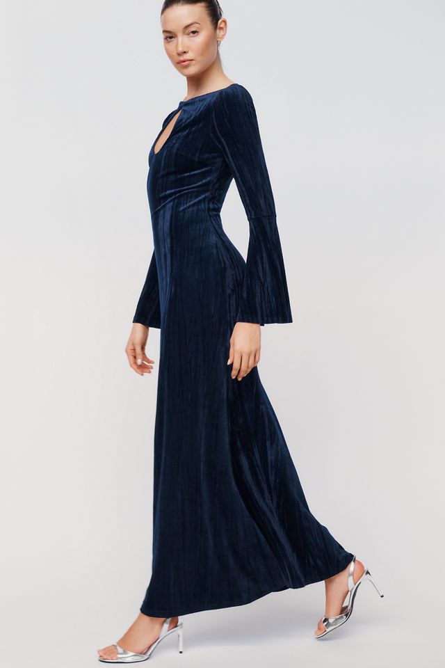 Avec Les Filles Vevlet Keyhole Maxi Dress #2