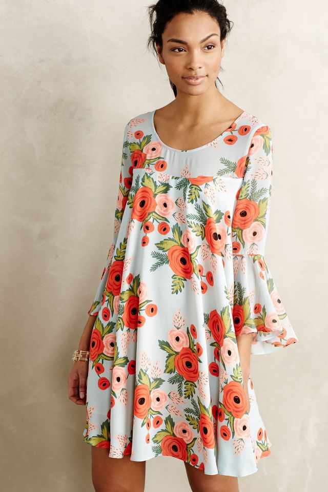 Fluttered Blooms Swing Dress