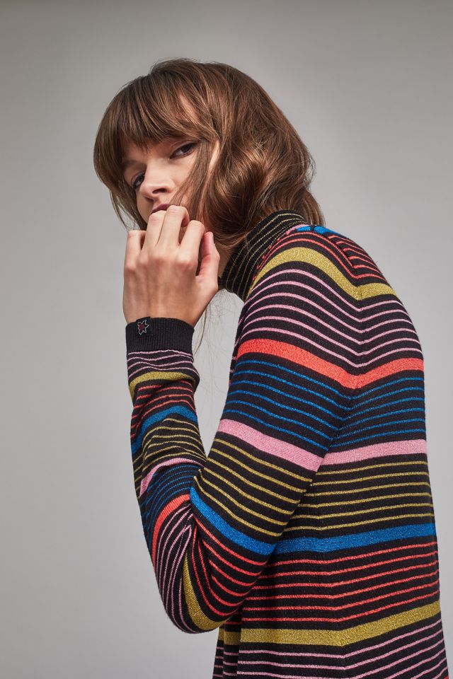 Pull rayé à col roulé Urva #3